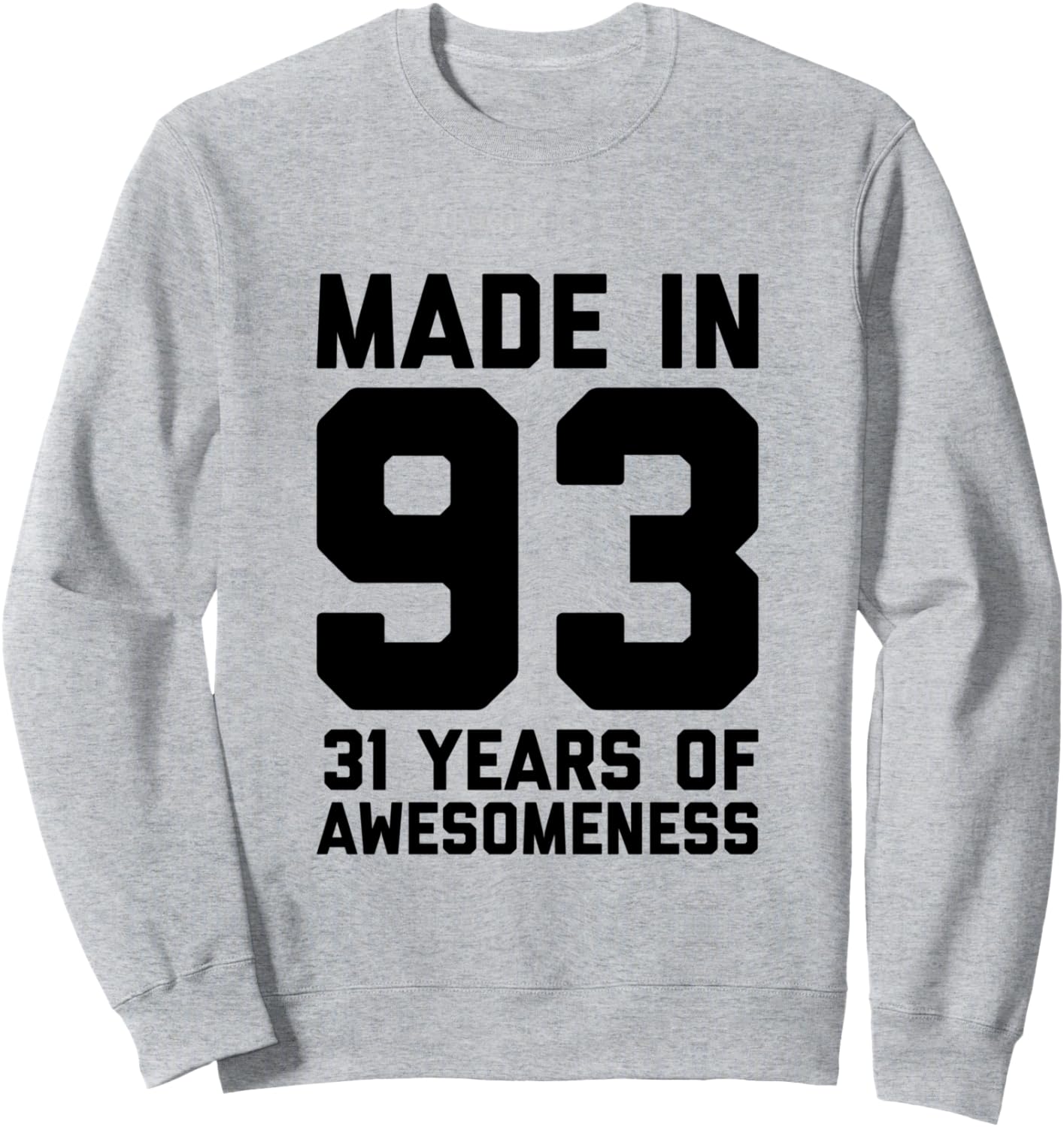 

Толстовка на 31-й день рождения, подарок на 31-летие для мужчин, женщин, сыновей, дочерей, толстовка Birthday 31St Gift Son Daughter Happy Designs, серый