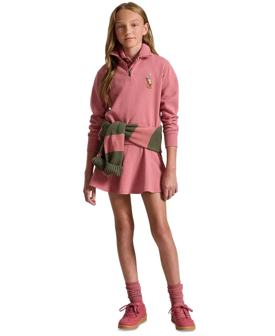Свитшот с длинным рукавом, quarter-zip, с вышивкой Polo Ralph Lauren, Cruise Olive — фото 4