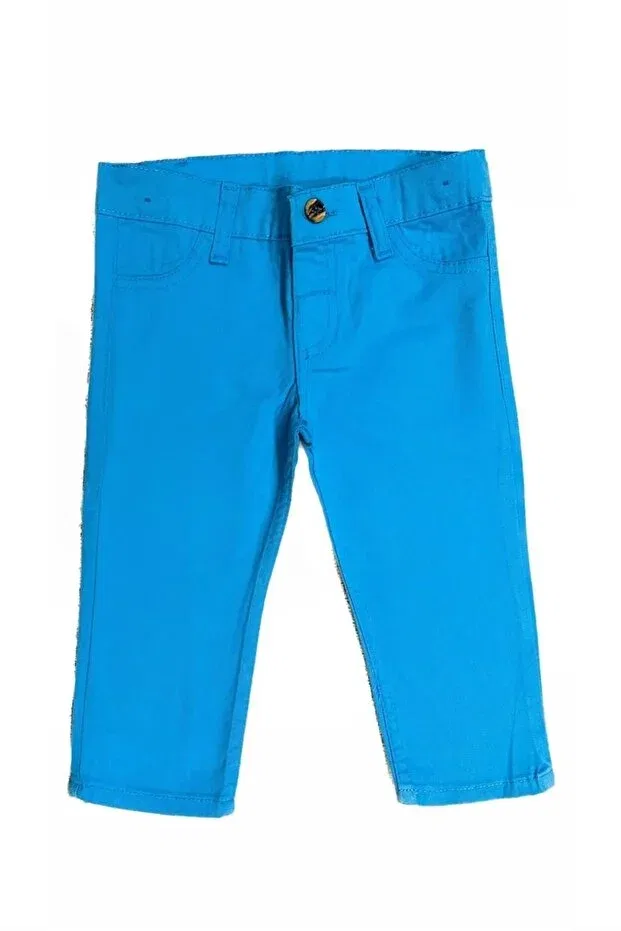Детские брюки для девочек прямые Sky Blue Minny Max, Sky Blue — фото 2