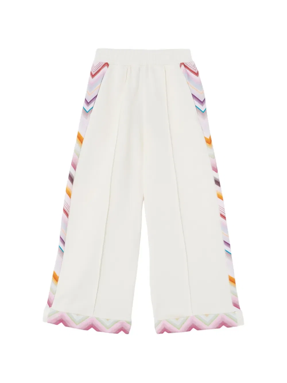 Спортивные брюки с зигзагообразным принтом Missoni Kids, бежевый