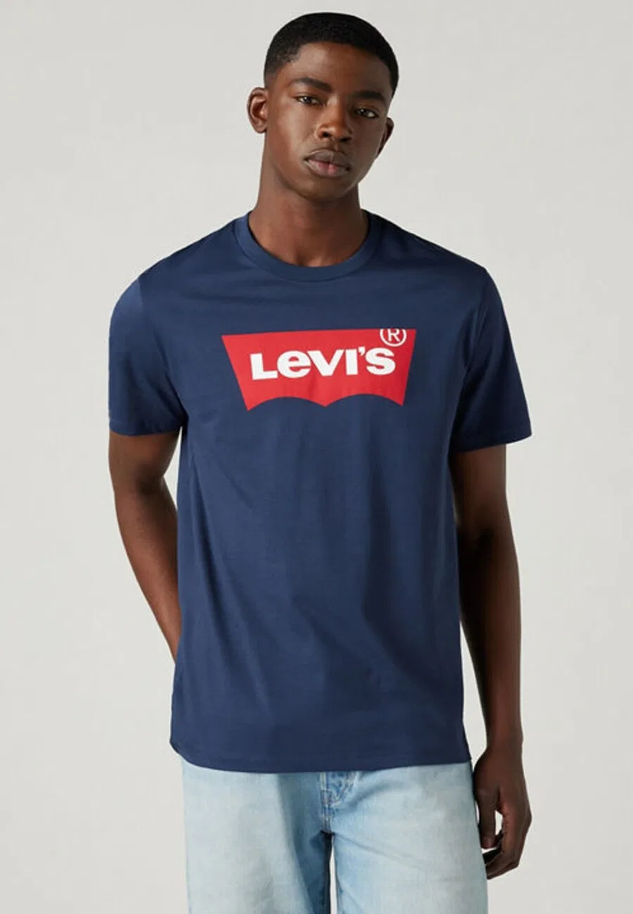 Футболка LEVI'S Regular, темно-синяя — фото 2