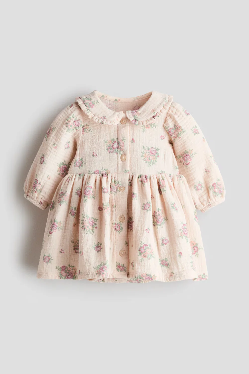 Хлопковый боди H&M, Hellrosa/Geblümt