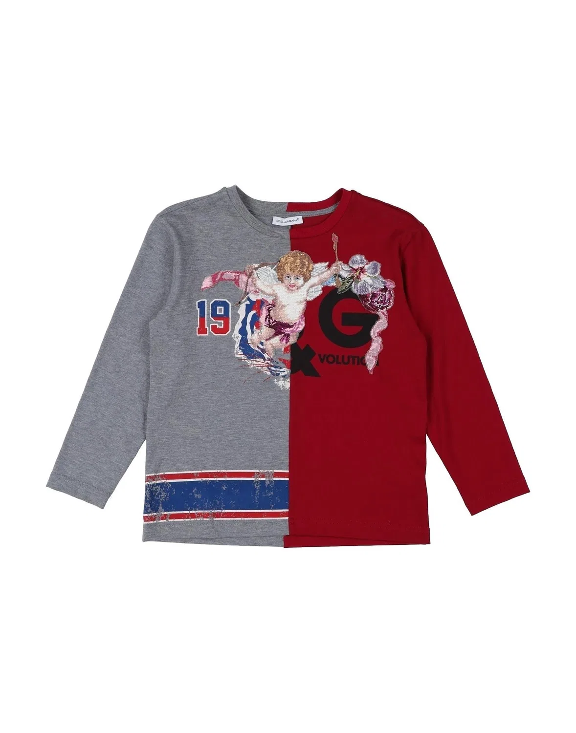 Детская футболка с длинным рукавом Dolce&Gabbana, серый