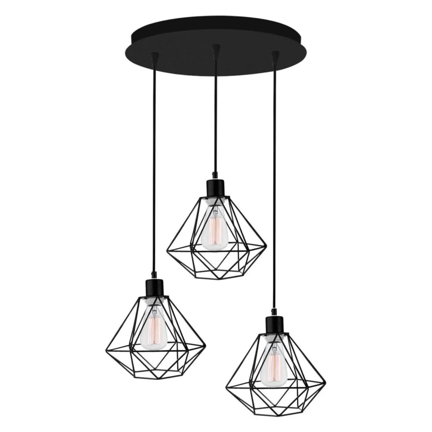 

Подвесная лампа click-licht, 15x15x135 см, черный