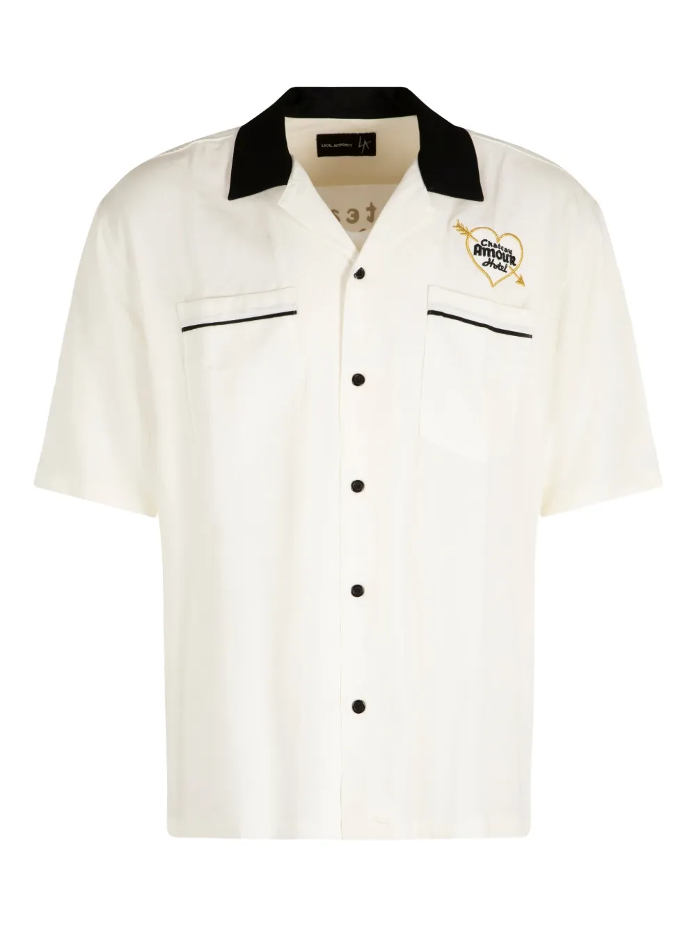 

Хлопковая рубашка с графичным принтом Local Authority, нейтральный