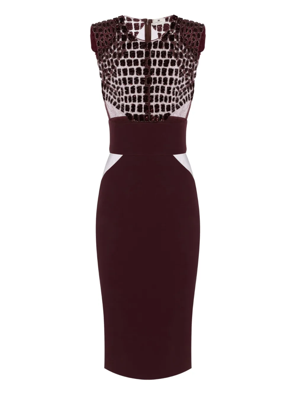 

Платье миди с пайетками Elisabetta Franchi, фиолетовый