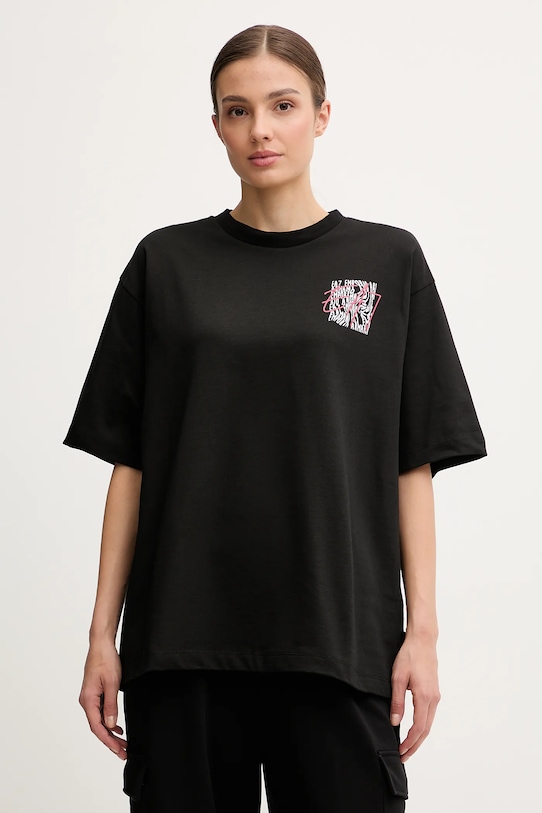 

Хлопковая футболка Ea7 Emporio Armani, черный