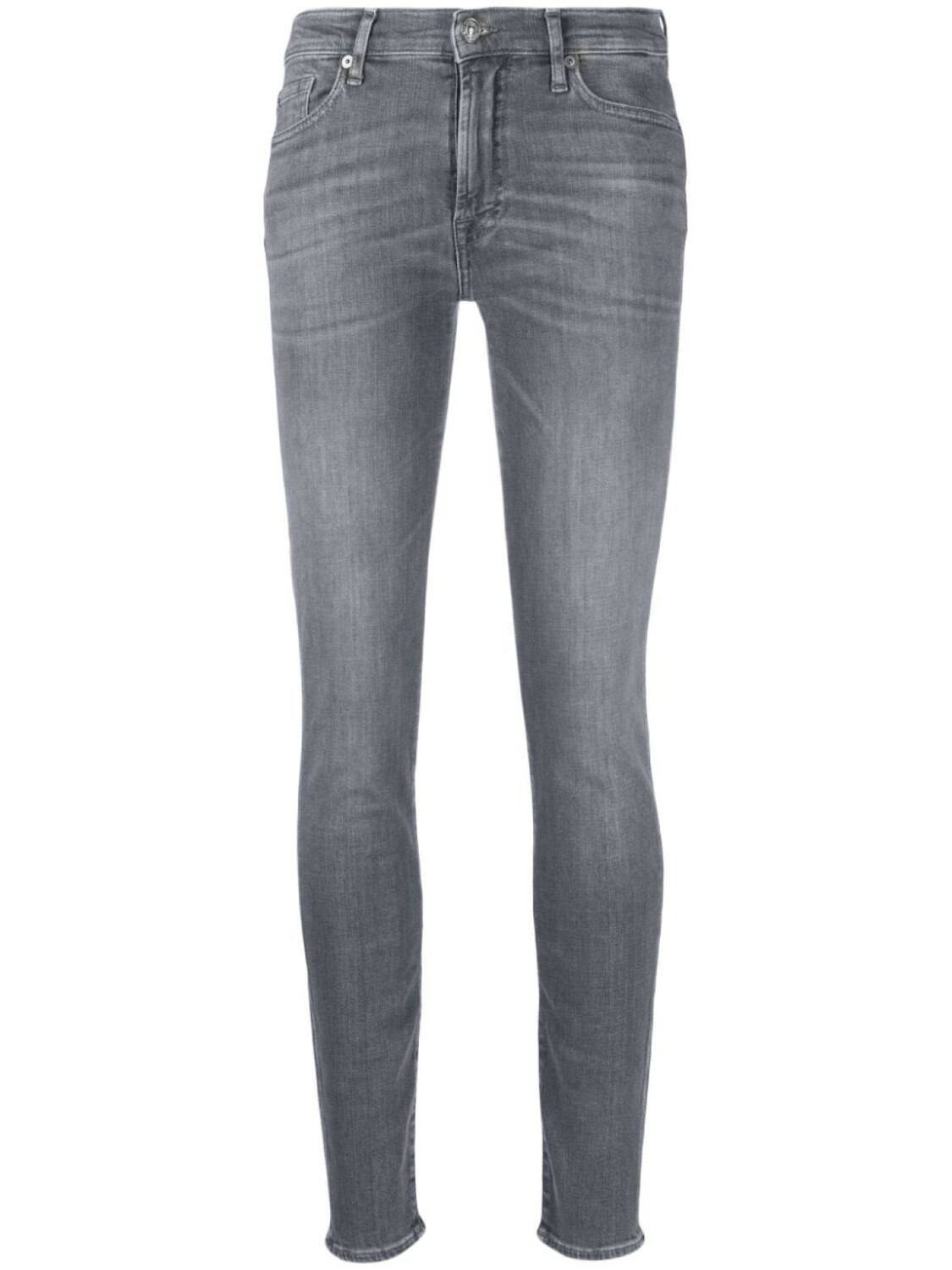 

7 For All Mankind джинсы скинни средней посадки, серый