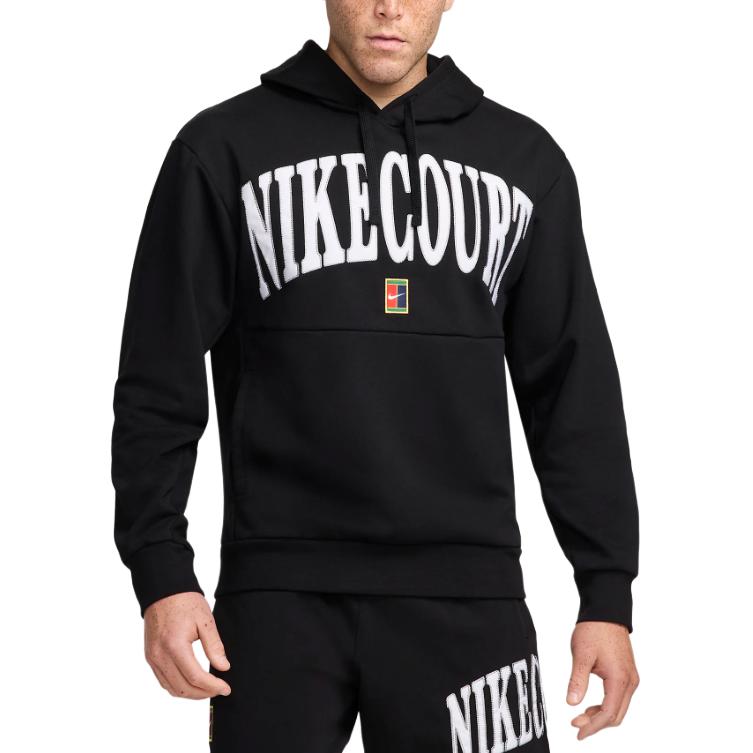 Теннисная толстовка Heritage для мужчин с технологией Dri FIT Nike, черный — фото 3
