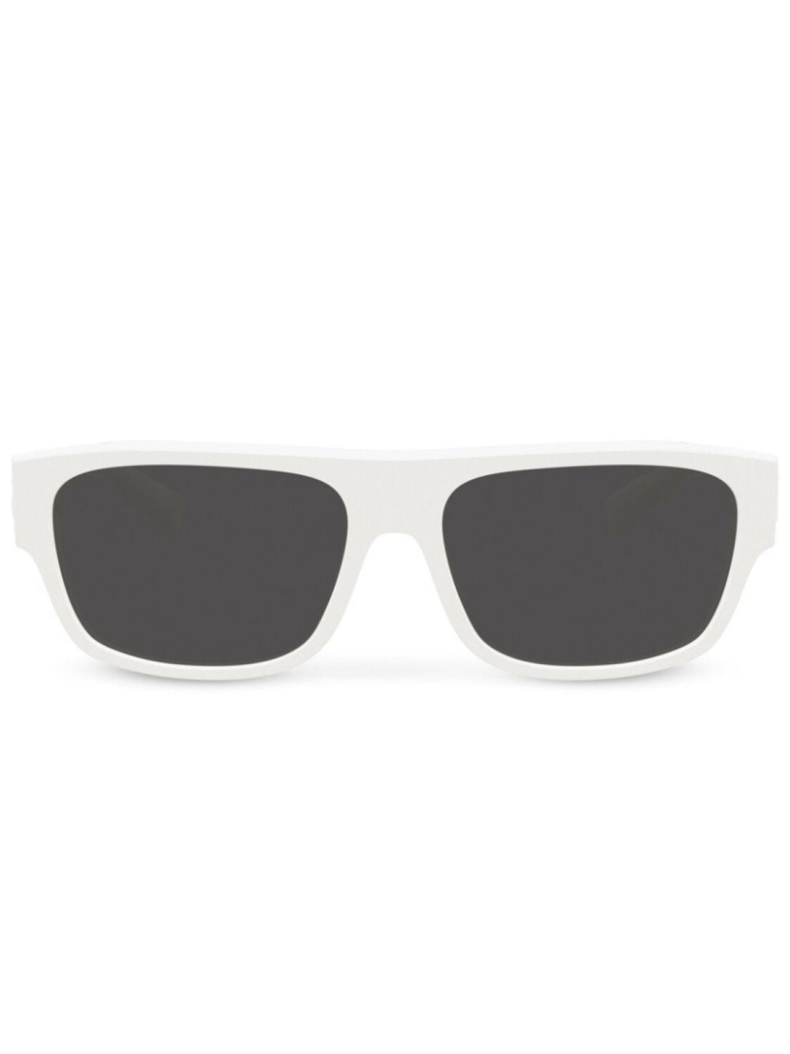 

Dolce & Gabbana Eyewear солнцезащитные очки DG Crossed в квадратной оправе, белый