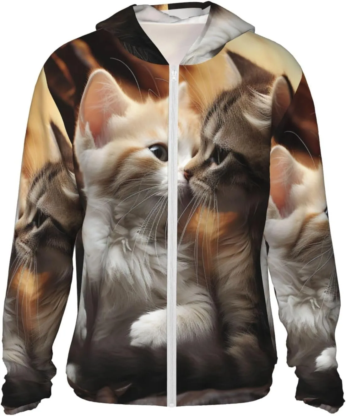 

Толстовка с капюшоном Cat Kiss Unisex для защиты от солнца UPF 50+ GDSHJKLW