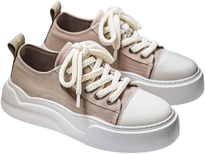 

Мужские повседневные кеды низкого кроя - толстая амортизирующая подошва, дышащий текстильный верх и прочная подошва из ПВХ, контрастный черно-белый дизайн, шнуровка, комфорт для повседневного ношения и активного отдыха в любую погоду Clolinde