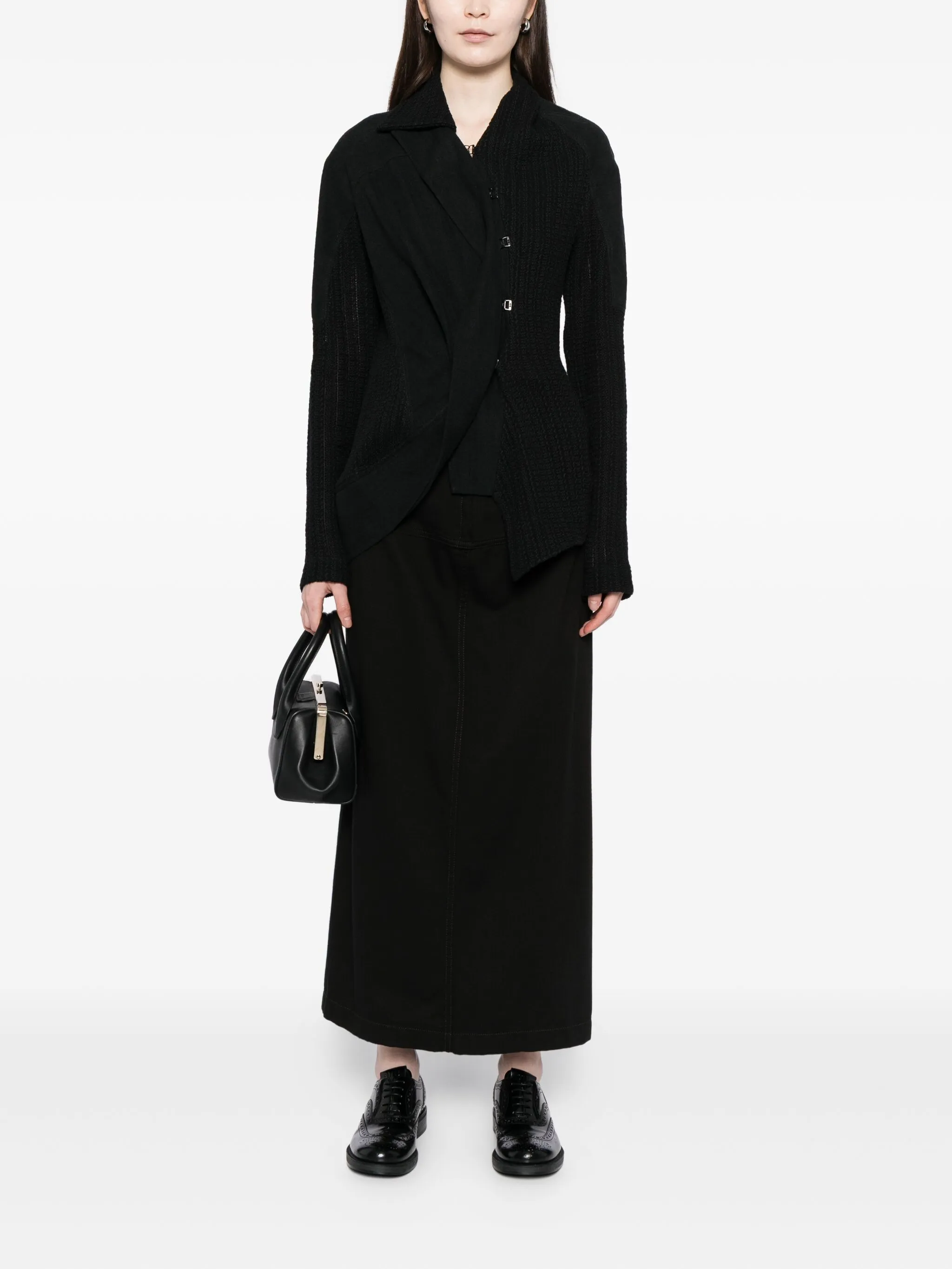 

Блузка с пряжкой Yehuafan, черный