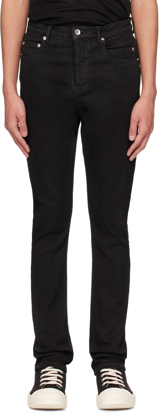 

Черные джинсы детройтского кроя Rick Owens Drkshdw, цвет Black