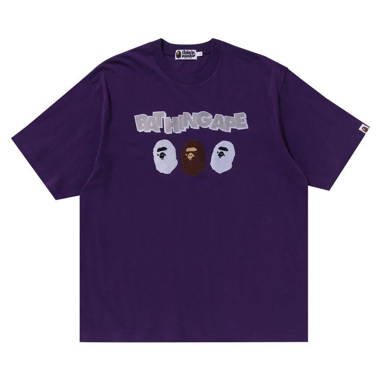 

Футболка BAPE Triple Ape Head Relaxed Fit Tee, Purple