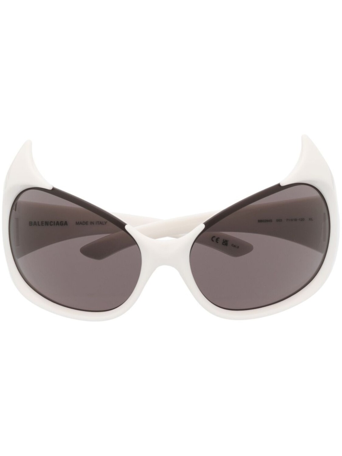 

Balenciaga Eyewear солнцезащитные очки Gotham в оправе 'кошачий глаз', белый