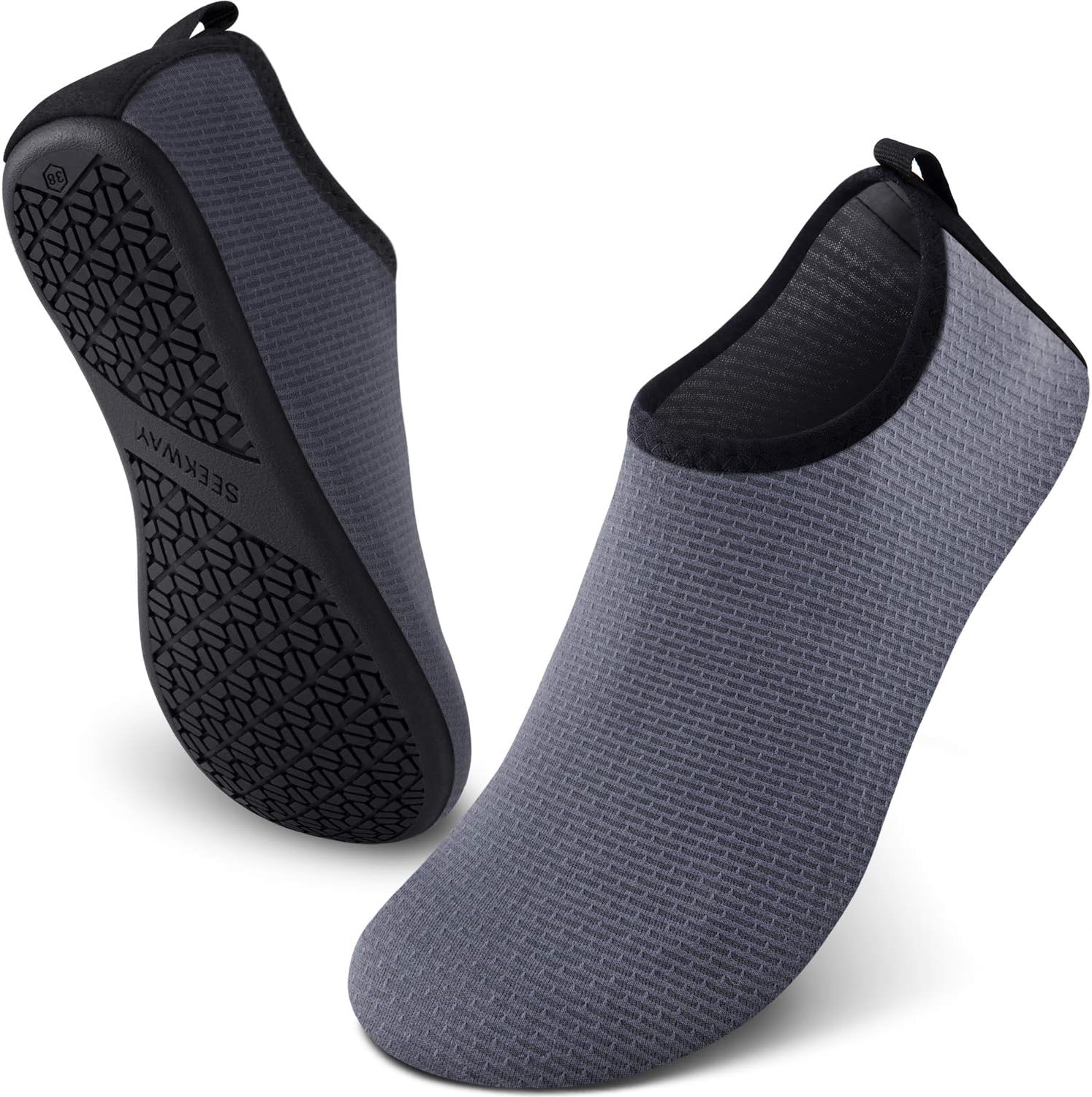 

Водные тапочки SEEKWAY, быстросохнущие акваноски, обувь для босых ног, легкое надевание, для пляжа, бассейна, плавания, реки, йоги, озера, серфинга, для женщин и мужчин, черные SK001