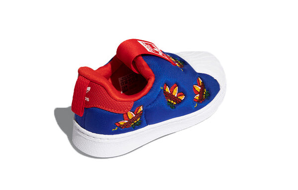 Кроссовки оригиналы суперзвезда 360 Adidas, синий — фото 4
