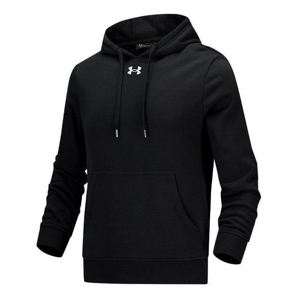 

Толстовка hustle fleece hoodie 'black' Under Armour, черный