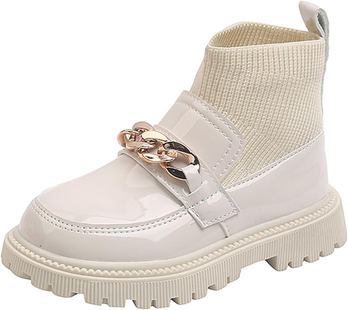 

Ботинки для маленьких мальчиков и девочек, детские с мягкой плюшевой подкладкой, искусственный мех, зимние сапожки, короткие осенние ботиночки для холодной погоды JEUROT, White