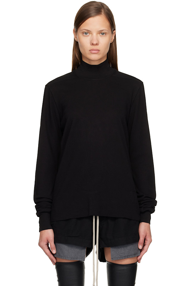 

Concordians headon dbl turtleneck Rick Owens Drkshdw, черный