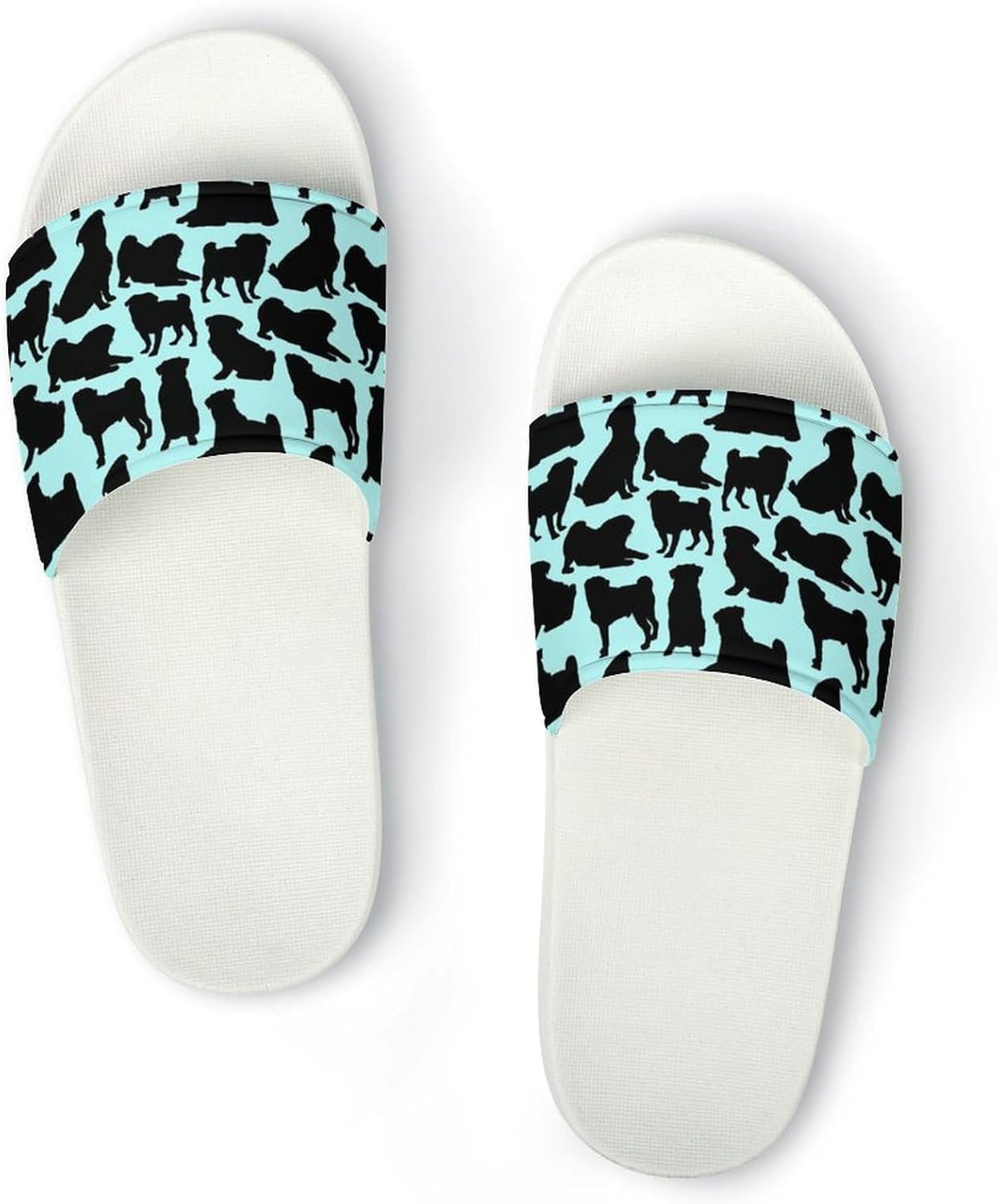 

Унисекс сланцы с принтом «Сосновый лес» - Пляжные сланцы с принтом - Можно носить дома или на улице Generic, белый