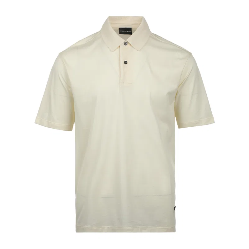 Поло с коротким рукавом и пуговицами EMPORIO ARMANI, Beige