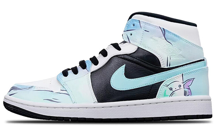 

Кроссовки Vintage Jordan Air Jordan 1, голубой/черный