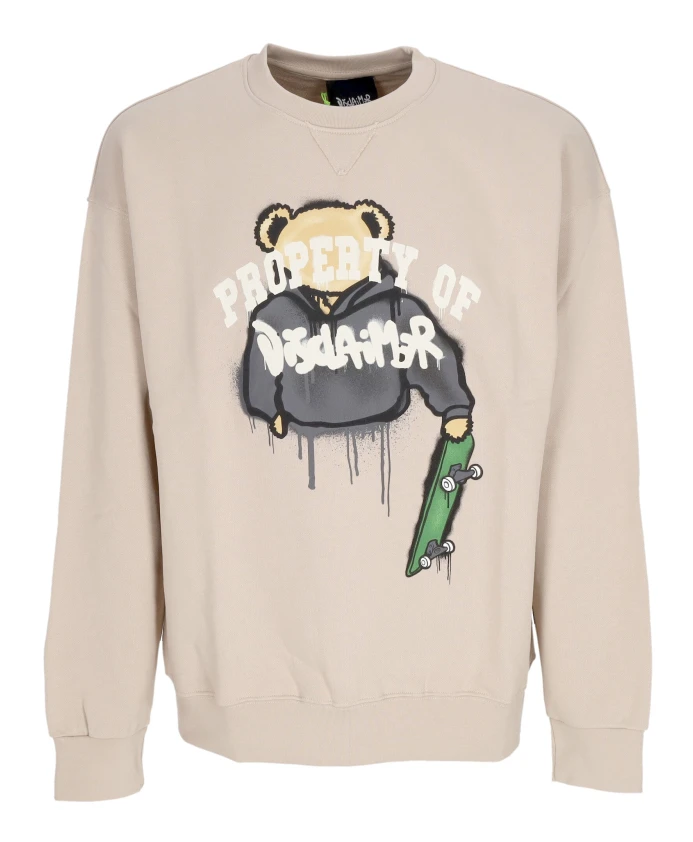 

Свитшот с круглым вырезом в стиле сафари Disclaimer, бежевый