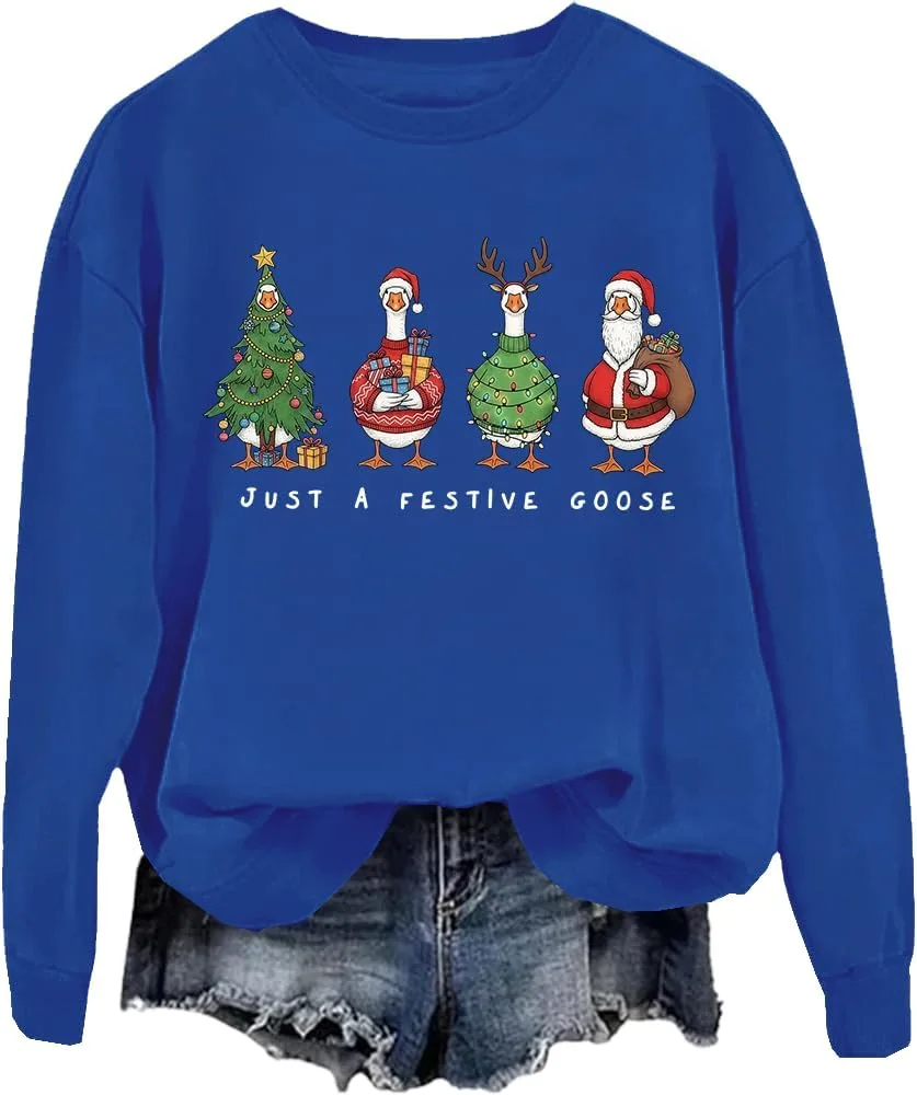 

Веселый свитшот с гусем на праздник FITKEYS