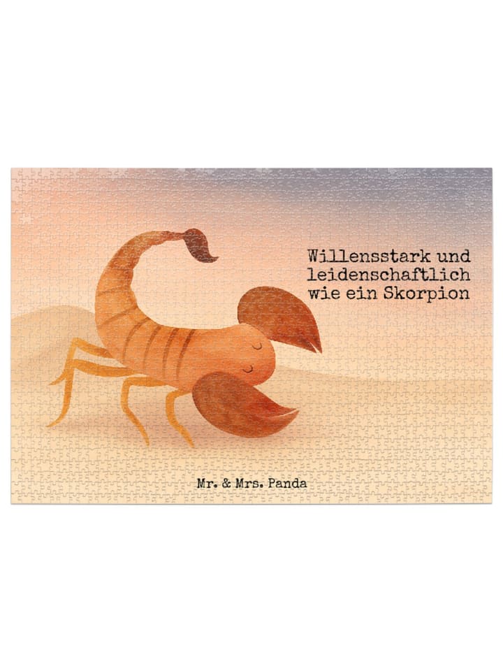 

Mr. & Mrs. Panda Пазл со знаком зодиака Скорпион и надписью Sp... в белом цвете