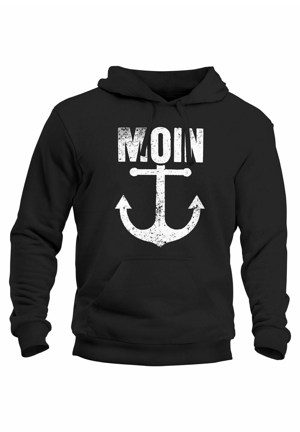 

Толстовка с капюшоном MOIN ANKER RETRO PRINT AUFDRUCK MARITIM NORDISCH K Neverless, черный