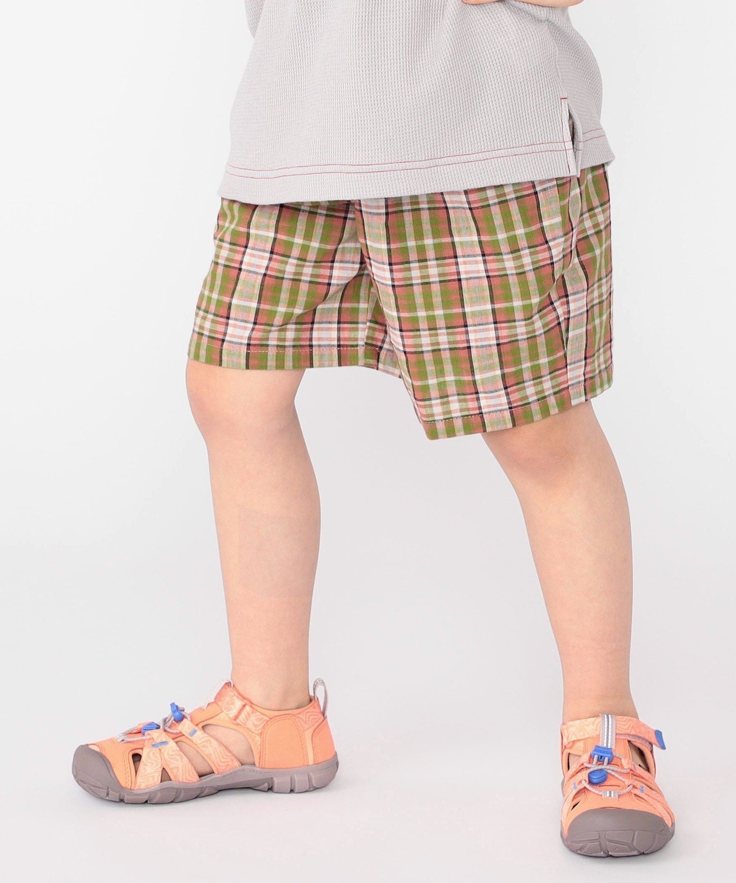 Детские шорты SHIPS: 100–130 см / Хлопковые шорты в клетку SHIPS KIDS, Light green — фото 2