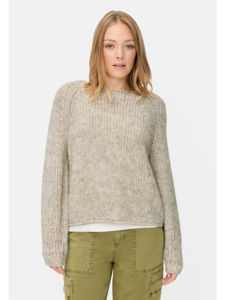 

Светло-серый вязаный свитер с круглым вырезом Camel Active