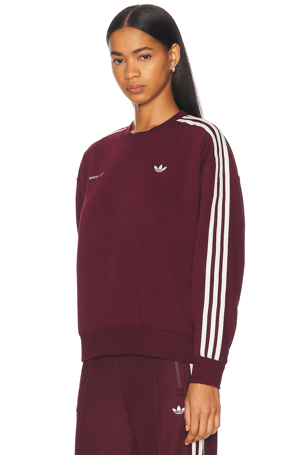 Спортивный свитшот Sporty & Rich Adidas Originals, Red — фото 3
