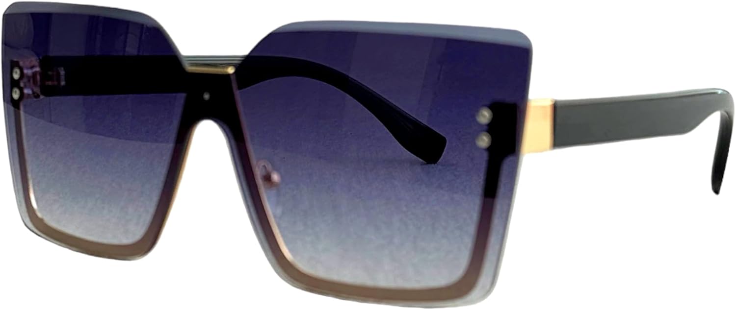 

Женские солнцезащитные очки MAVKA STORE в тонкой металлической полуободковой квадратной оправе с защитой UV400, в комплекте чехол, мешочек, салфетка для чистки, отвертка, синий цвет Generic, Blue