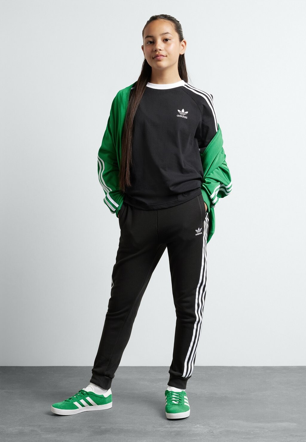 

Футболка с принтом 3-STRIPES KIDS adidas, черный