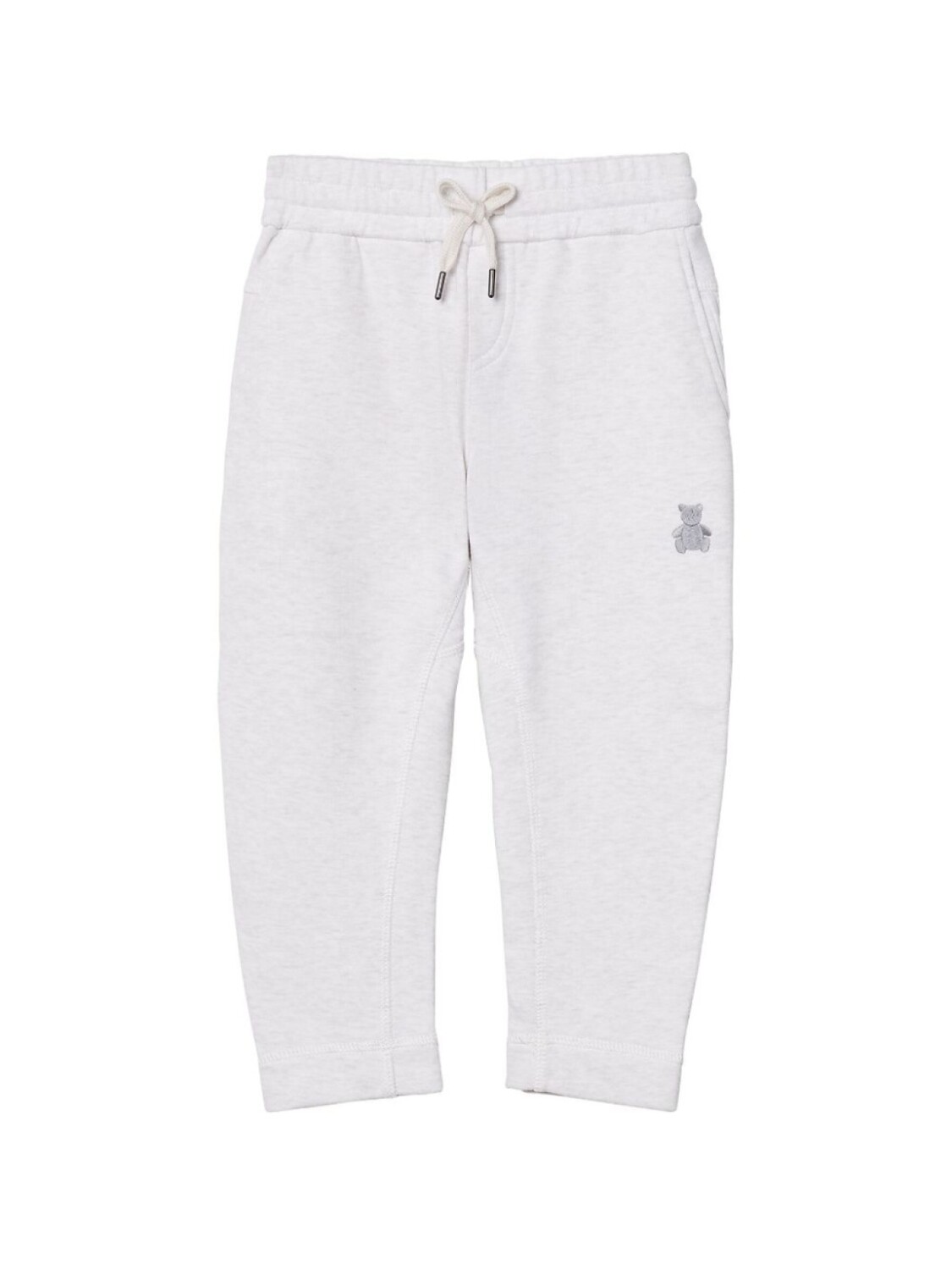

Brunello Cucinelli Kids спортивные брюки с вышивкой, нейтральный цвет