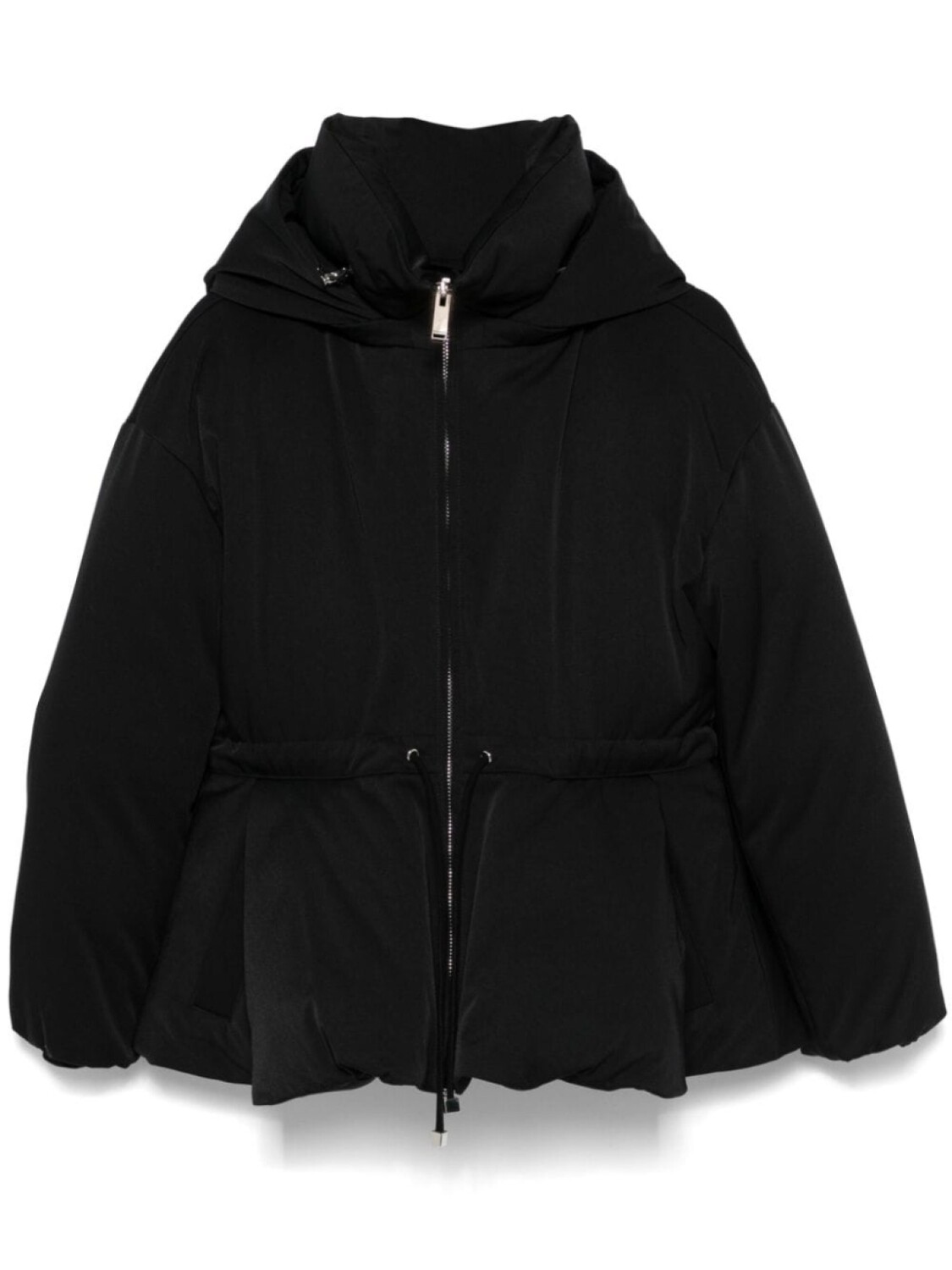 

Пуховик с баской Alexander McQueen, черный