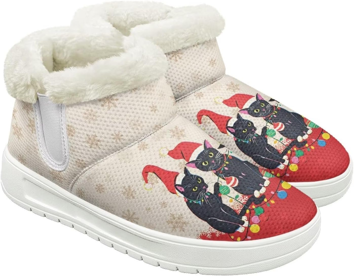 

Зимние сапоги-ботинки для женщин и мужчин, теплые обувь на скользкой подошве, уличная повседневная обувь на плоской подошве с белой подошвой Cugasmaru