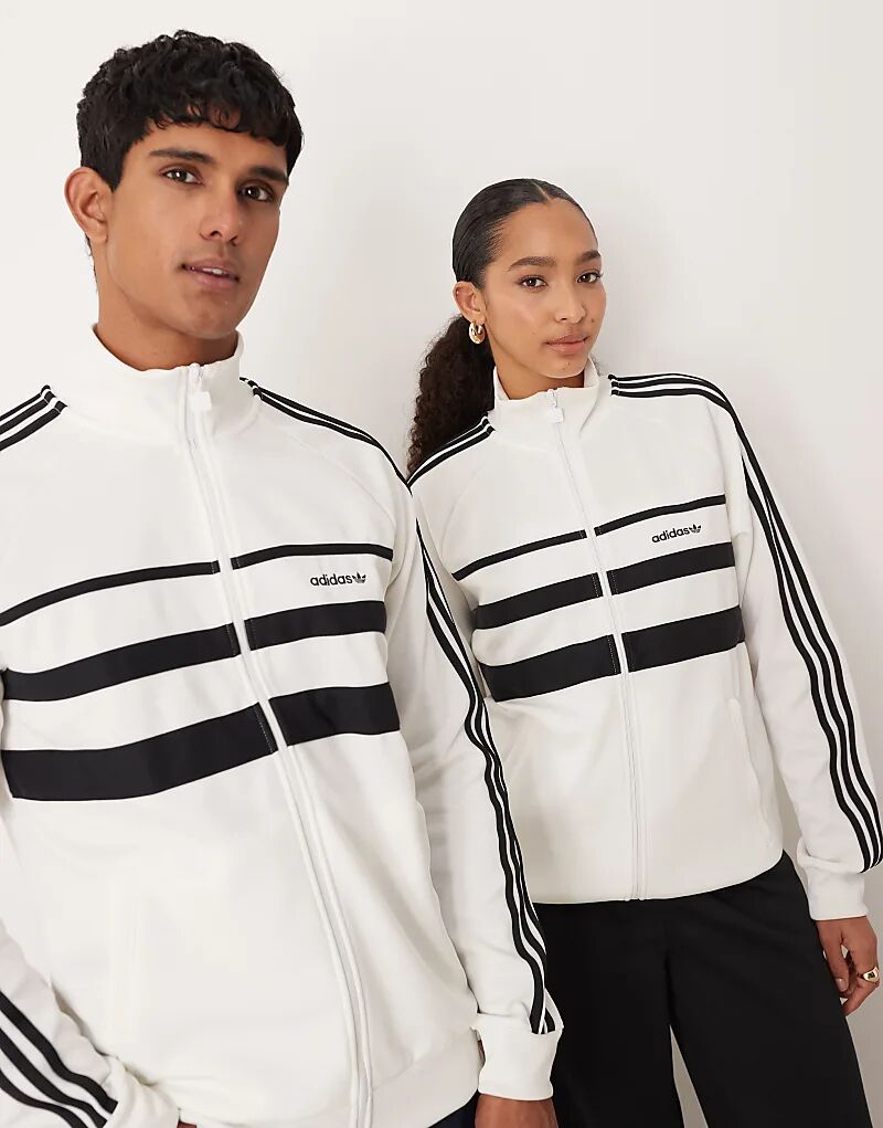 Спортивный топ Adidas Originals The First белого и черного цветов — фото 3