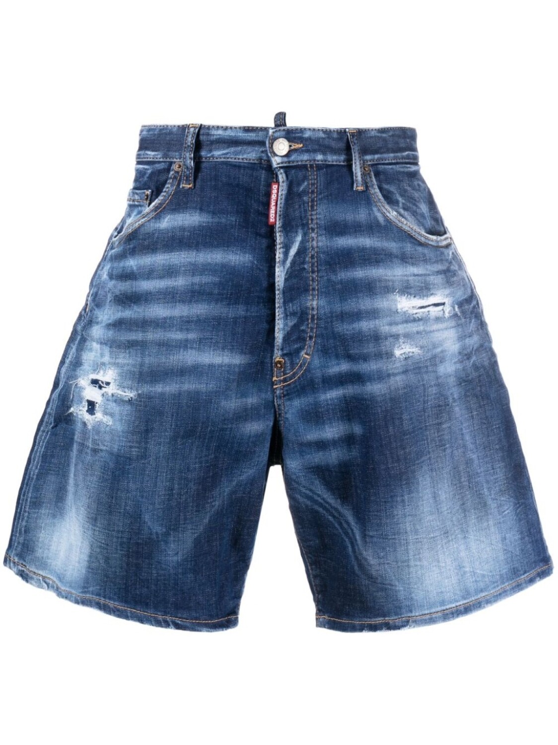 

Dsquared2 джинсовые шорты широкого кроя, синий