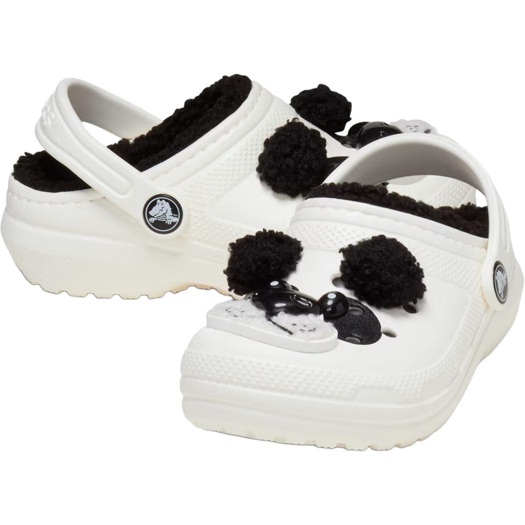 Crocs Детские сандалии анатомической формы с низким верхом, устойчивые к истиранию, черные, белые — фото 4