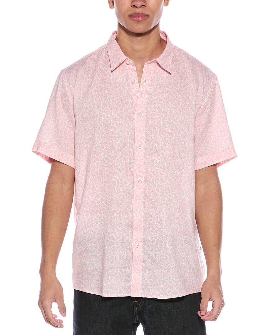 

Рубашка из льняной смеси BOSS Hugo Boss Roan Kent Boss by Hugo Boss, розовый