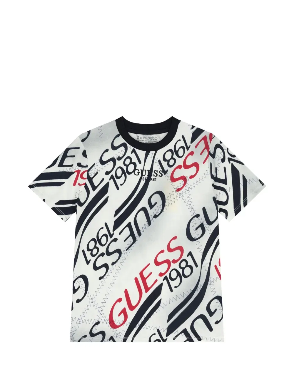 Футболка с логотипом Guess Kids, белый