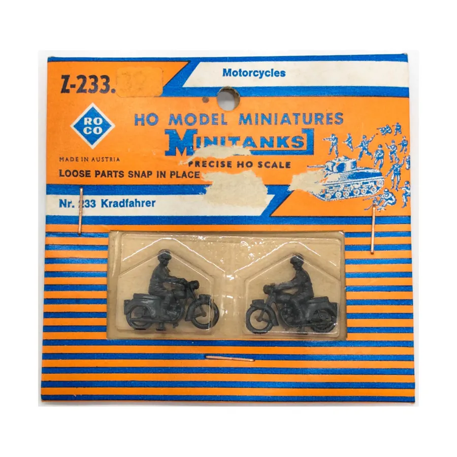 

Мотоциклы, Military Miniatures (HO Scale) (Roco Miniatures)