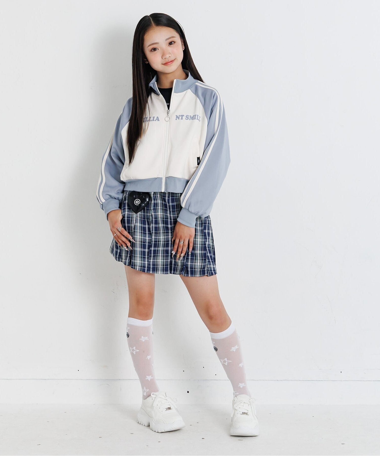 Прозрачные высокие носки с узором в виде звезд Algy, Off white — фото 4