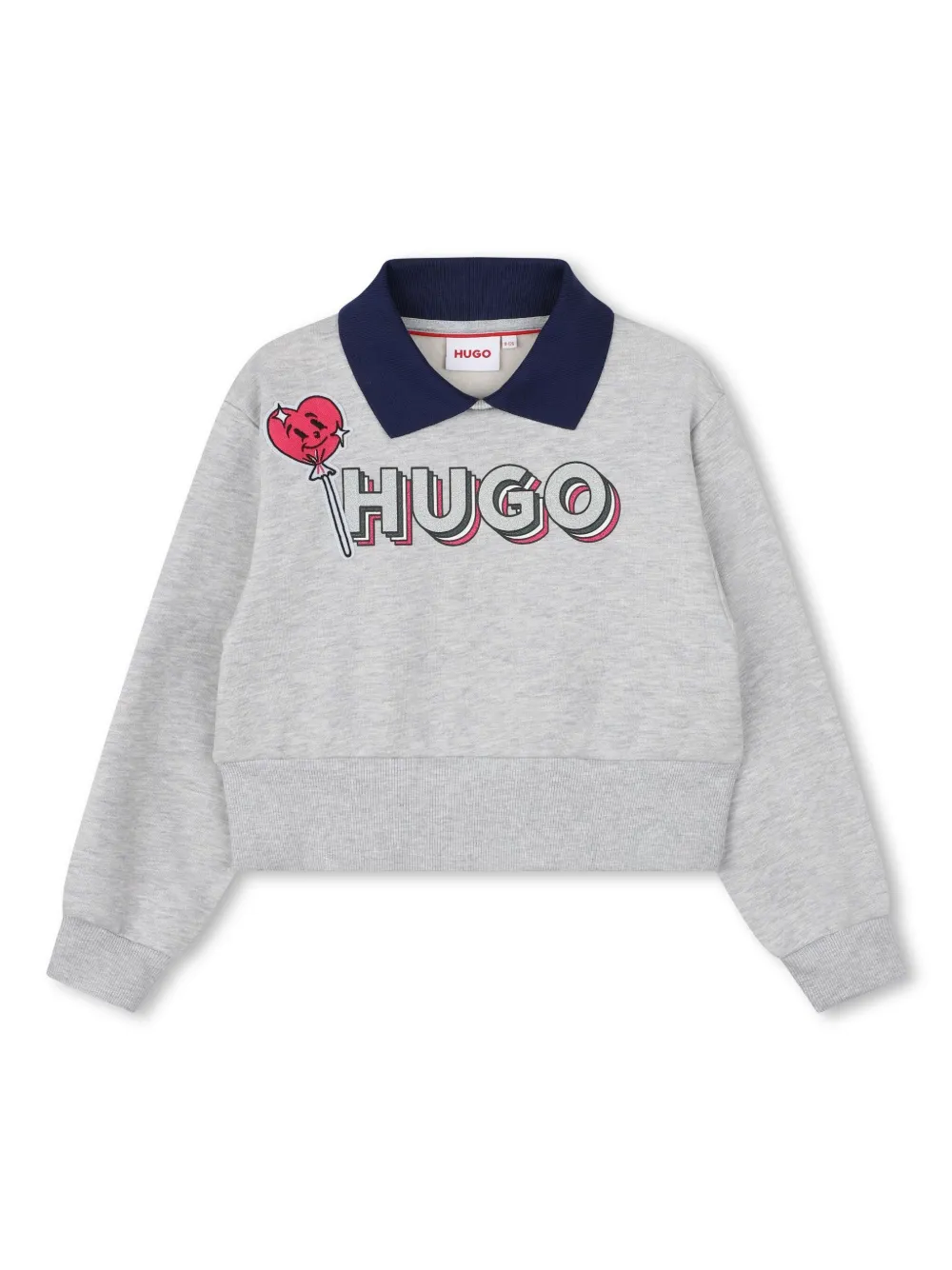 

Толстовка с логотипом HUGO KIDS, серый