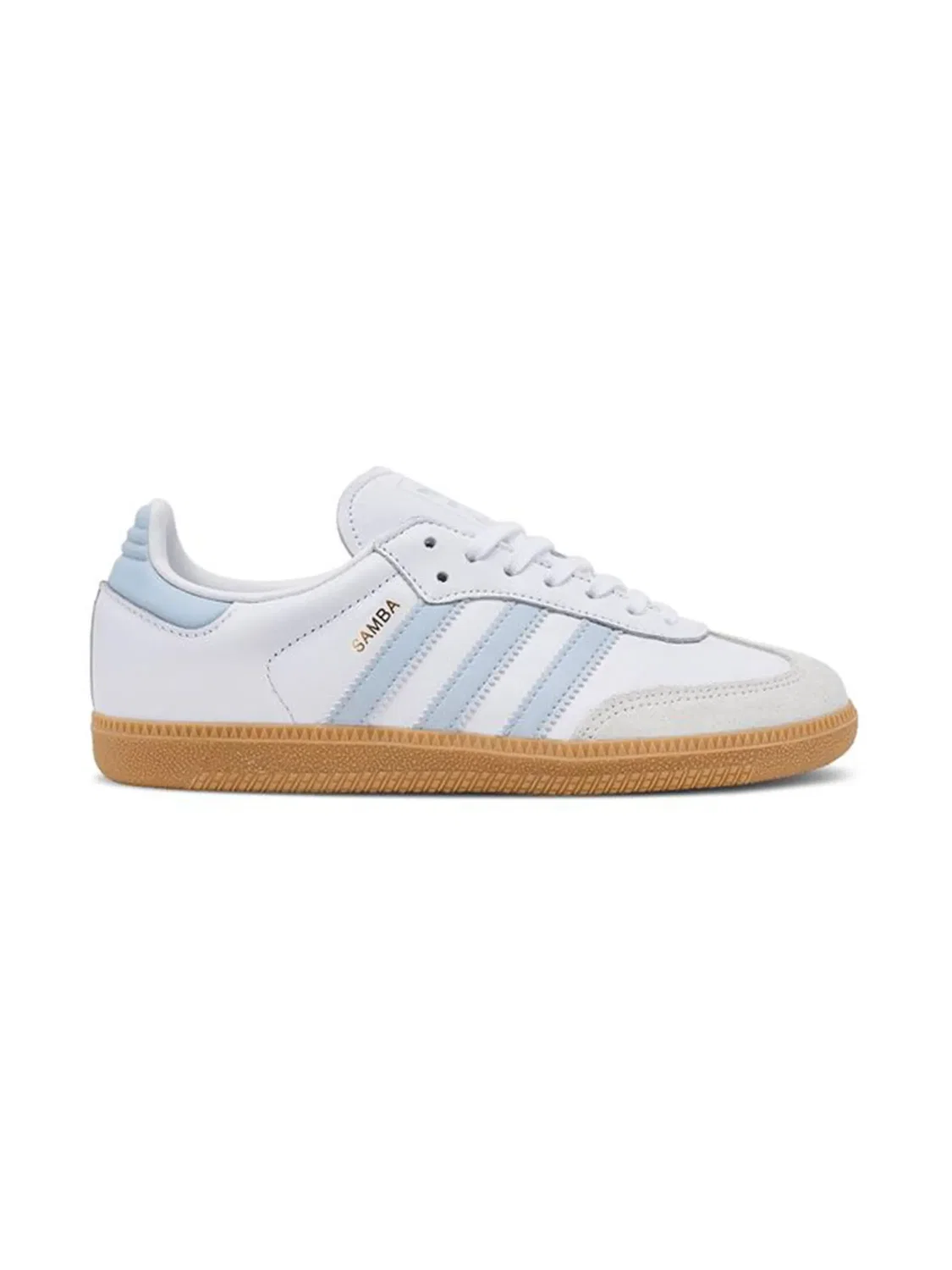Кроссовки Samba OG J GS White Halo Blue Gum Adidas, белый
