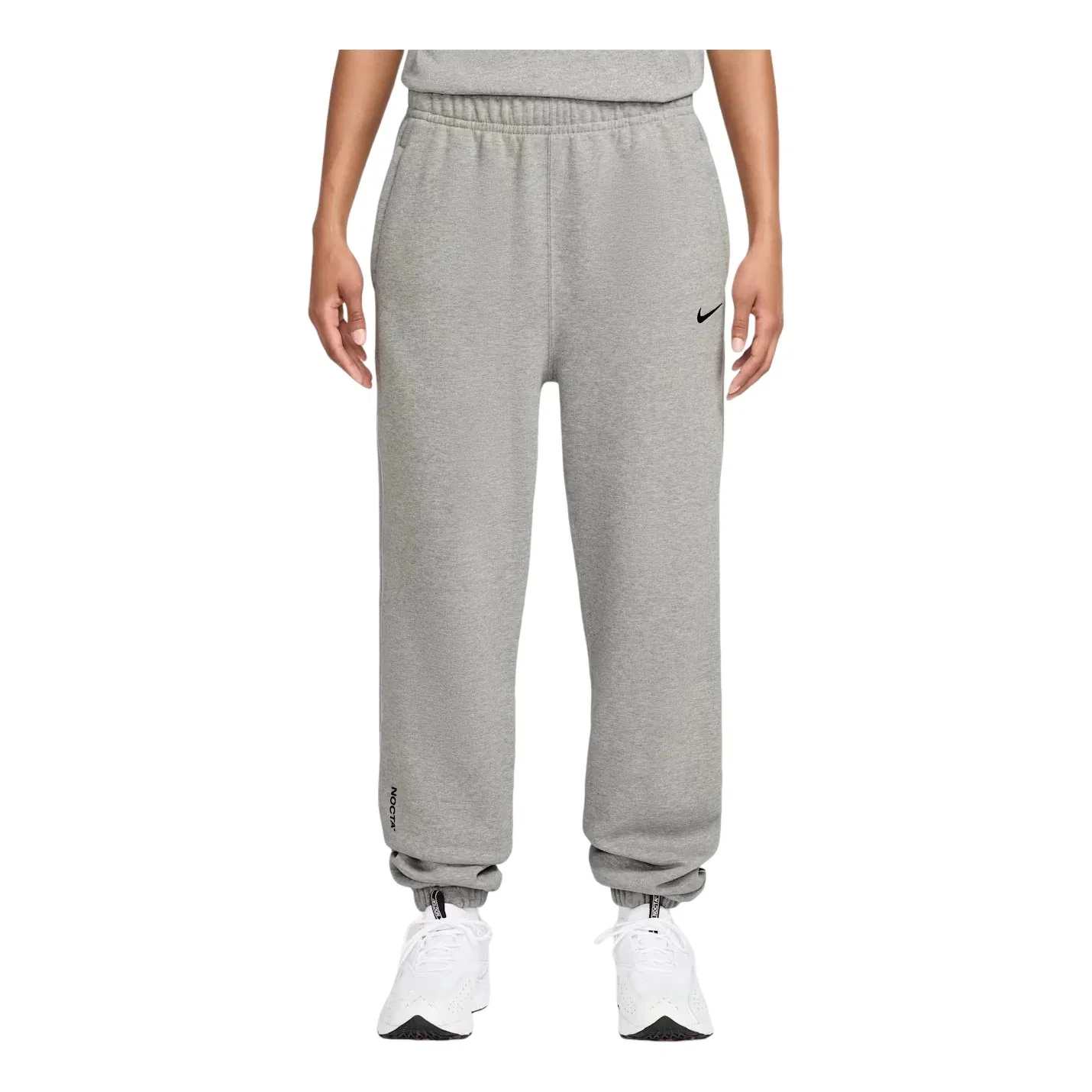 Мужские брюки NOCTA Fleece CS Tracksuit Bottoms 'Dark Grey Heather Ma'tte Silver Black' Nike, Dark Grey Heather/Ma'Tte Silver/Black